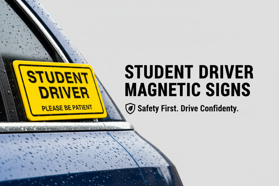P Student Driver Sign Student Driver Magnetic Signs| PDQ Signs LLC