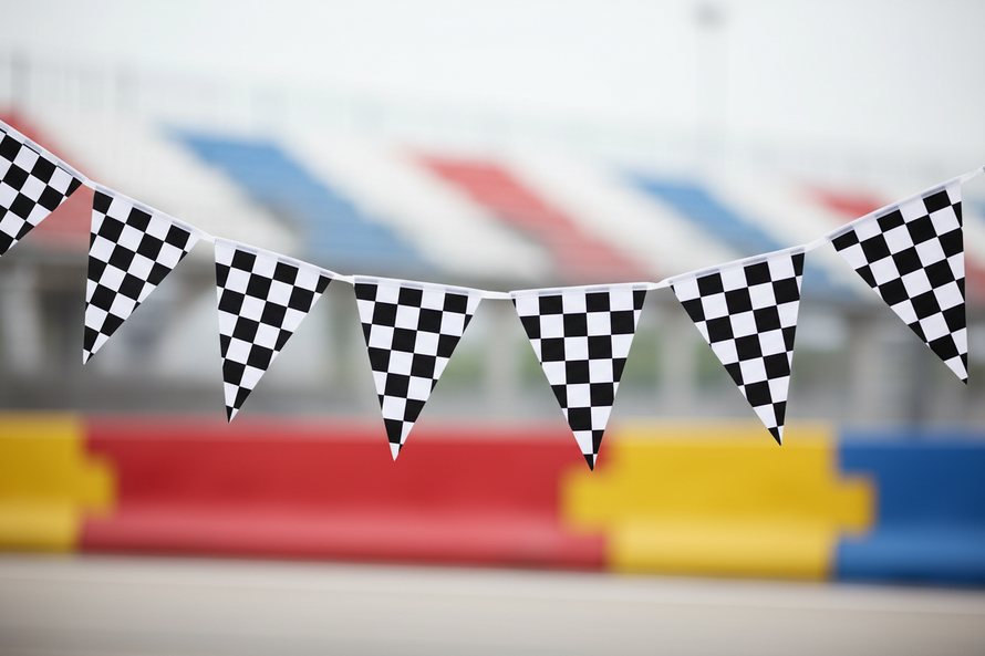 Checkered Flag Pennant Strings