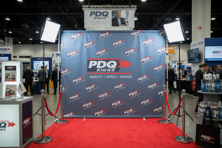 Backdrop Step & Repeat Banner Stand