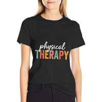 Retro Groovy Physical Therapy Funny Physical Therapist Pt  Vintage-inspired T-Shirt