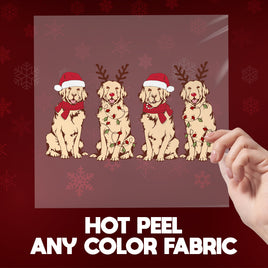 Christmas Dog To Press DTF Transfers