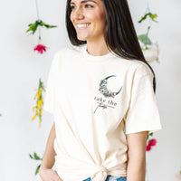 Take the Time (Front Pocket) w/ To Expand Your Mind (Back) - Comfort Colors Tee