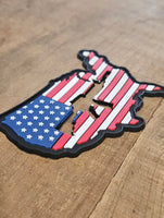 USA Gun Cutout PVC Patches