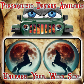 Horse and Moon headlight decal 104