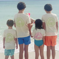 Beach Bum (front) / Ocean Sunset (back) - Child Tee