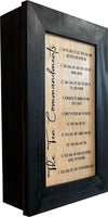 Concealed Gun Storage Cabinet with The Ten Commandments