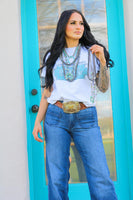 Solve the Puzzle Cowboy Western Graphic Teel