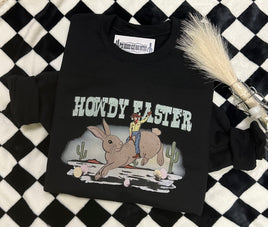 Howdy Easter Bucking Bunny Western Graphic