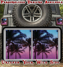 Island Palms taillights cover decal 17