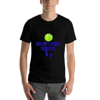 Future Tennis Player T-shirt Pregnant Maternity. Baby Foot  Eco-friendly Material T-Shirt