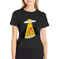 Egg Abducting Bacon Funny Alien UFO Breakfast Galaxy Food Premium  Breathable T-Shirt