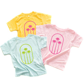 3 Palm Trees in Oval - Child Tee