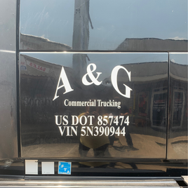 Truck Door Lettering