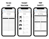 Digital Travel Phone Planner Black