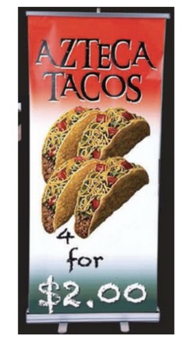 Standard Retractable Banner Stand w/Banner