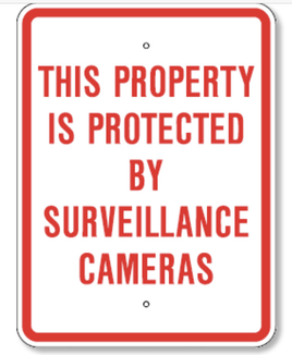 This Property Is Protected By Surveillance Cameras 18 x 24