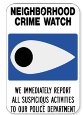 Neighborhood Crime Watch Sign
