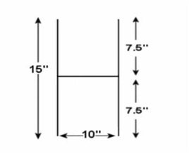 Step Stake; 10 Inch x 15 Inch