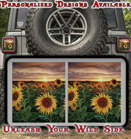 Sunflower field taillights cover decal 24