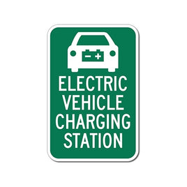 Electric Vehicle Charging Station Sign - 12x18