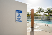 Notice Please Shower Before Entering Pool Sign - 12x18