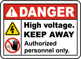 High Voltage Keep Away Sign


 - 12x18