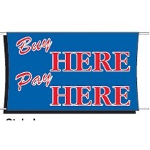 Heavy-Duty Scrim Catch All Banner (Buy Here Pay Here) (3' x 5')