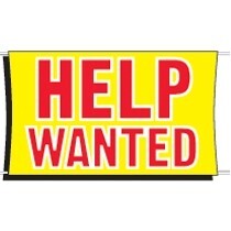 Heavy-Duty Scrim Catch All Banner (Help Wanted) (3' x 5')