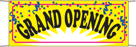 Printed Confetti Banners (Grand Opening) (3' x 8')