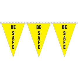 100' Safety Slogan Pennant (Be Safe)