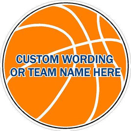 Sports Sticker/ Magnets  6'' diameter Basketball