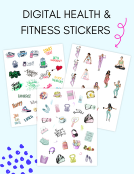 Health and Fitness Stickers