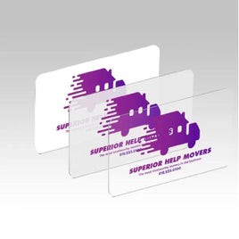 White  Plastic Business Cards  20PT-White  Plastic