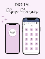 Digital Phone Planner Purple