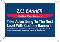 2ftx3ft Custom Size Banners