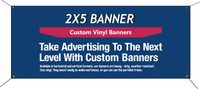 2ftx5ft Custom Size Banners