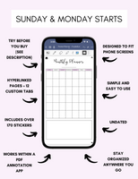 Digital Phone Planner Purple