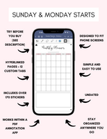 Digital Phone Planner Bundle