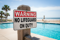 Warning No Lifeguard On Duty