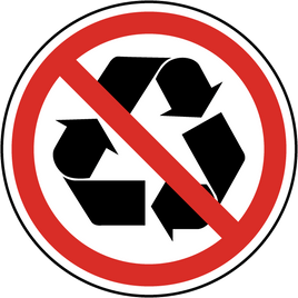 Not Recyclable Label