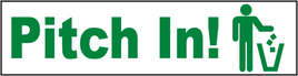 Pitch In Label 9 × 2¼″
