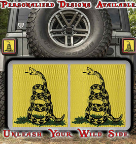 Don't tread on me taillight cover decal 69