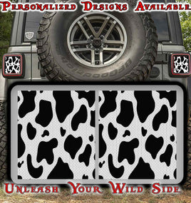 Cow print Taillight cover decal 37