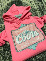 Pink Rocky Mountain Water Hoodie