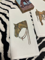Western Kitchen Hand Towels - Saddle up & Lover Boy