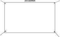 3ftx5ft Custom Size Banners