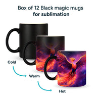 Black magic mug for sublimation 11 oz