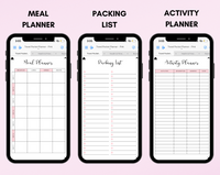 Digital Travel Phone Planner Pink