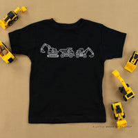 3 In a Row - Construction Trucks - Child Tee