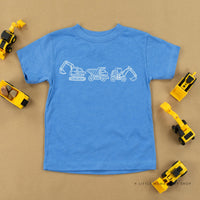 3 In a Row - Construction Trucks - Child Tee